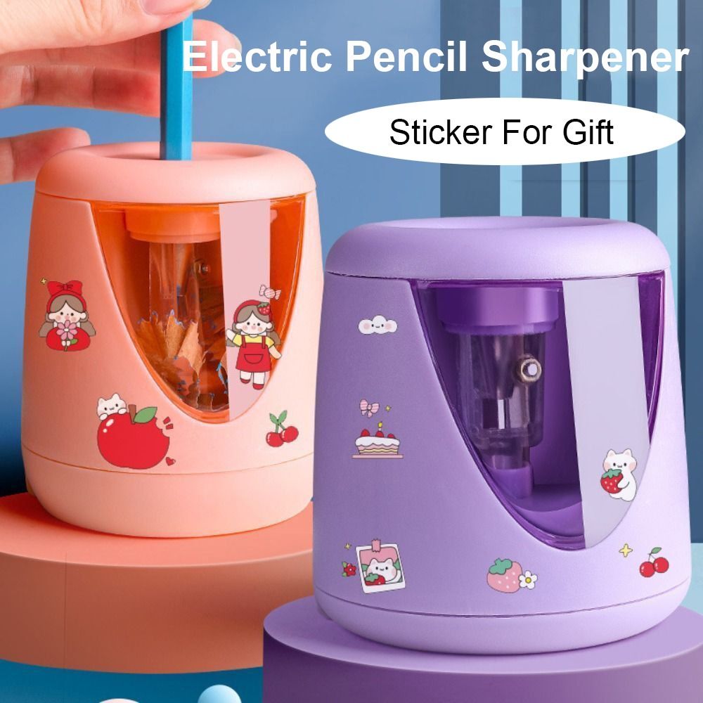 Electric Pencil Sharpener Usb - Sacapuntas eléctrico con interruptor decorativo, carga