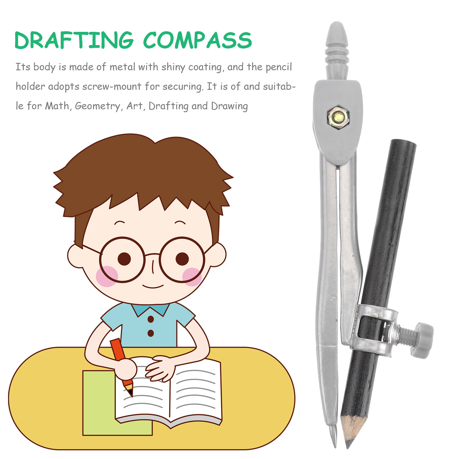 Juego de Compás Profesional de - Math Geometry Set With Compass reseña y precio