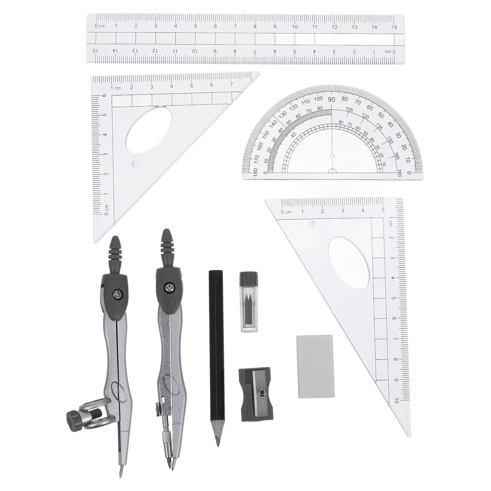 1 juego de instrumentos de dib - Math Geometry Set With Compass reseña y precio