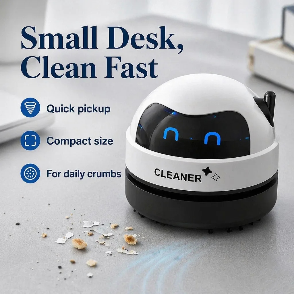 Aspiradora de Escritorio Portá - Mini Desktop Vacuum Cleaner For Eraser Dust reseña y precio