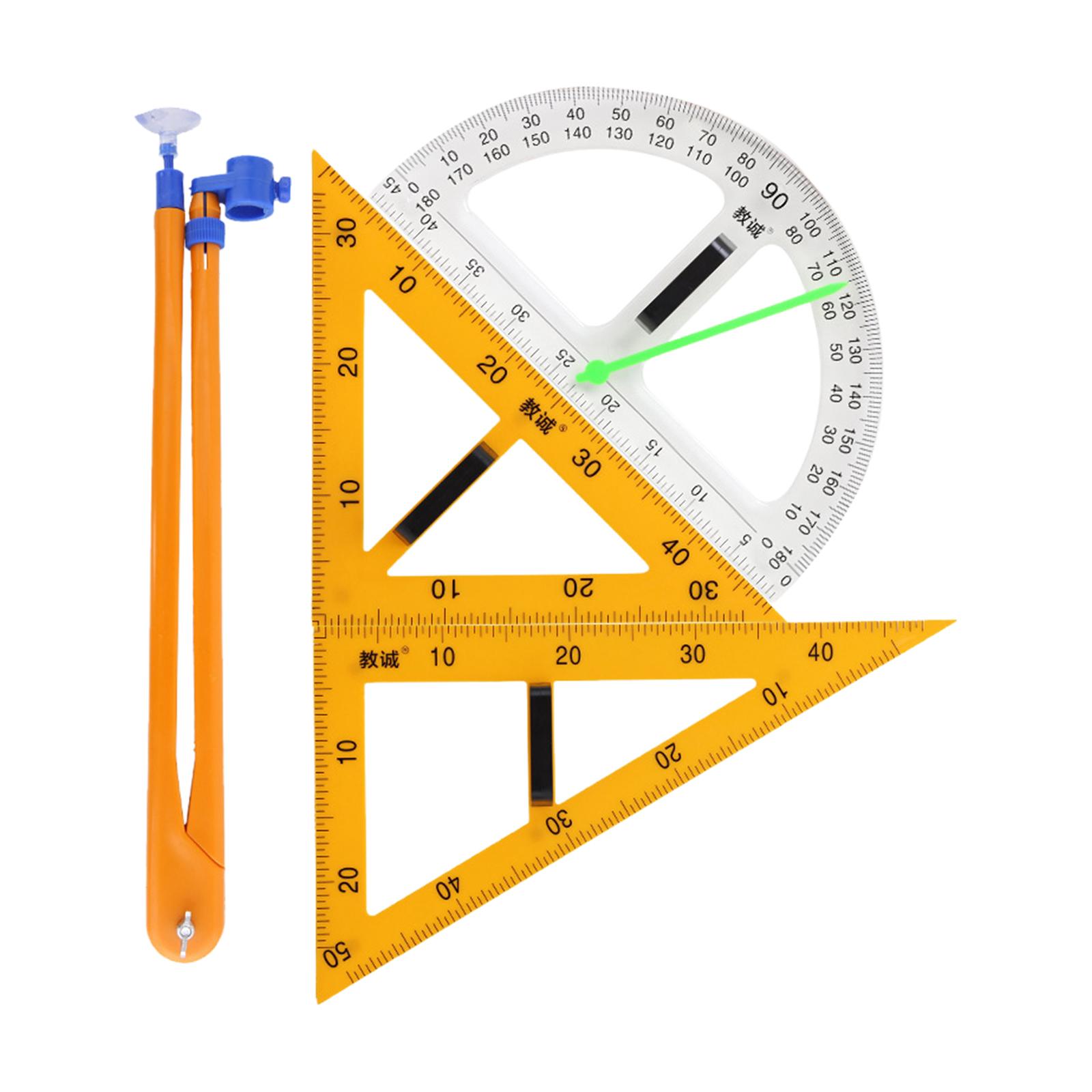 Juego de reglas de geometría p - Math Geometry Set With Compass reseña y precio